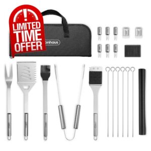 VonHaus BBQ Tool Set with Case