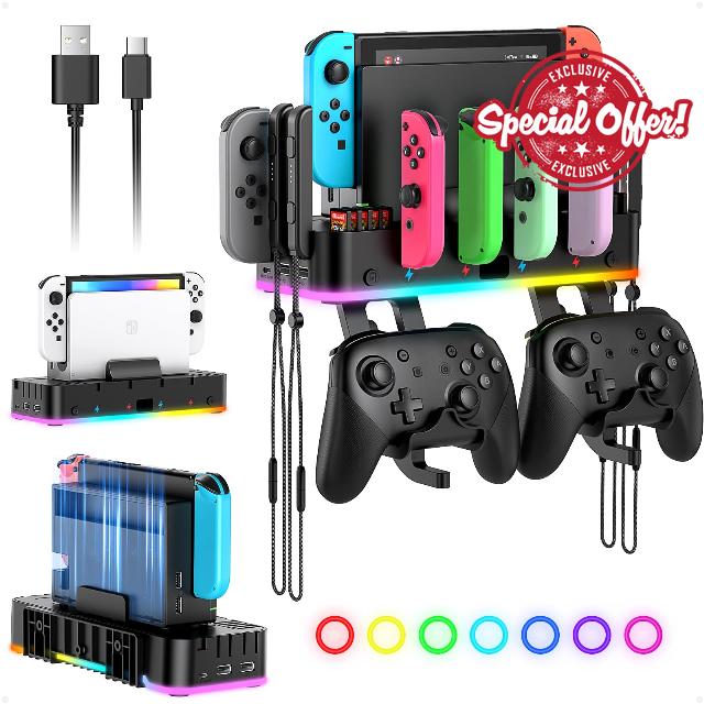 RGB Switch Wall Mount with Controller Charger