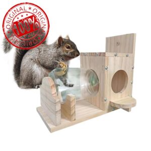 Wooden Squirrel Feeder