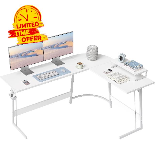CubiCubi L Shaped Gaming Desk Computer Office Desk