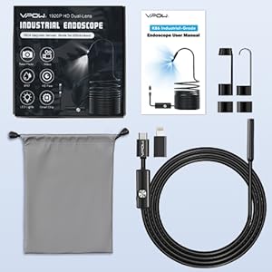 drain camera with light