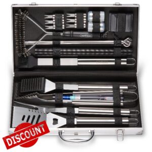 VonHaus BBQ Tool Set with Metal Case