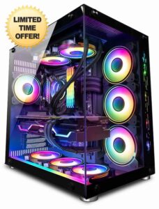 Vibox VIII-225 Gaming PC - Intel i9 11900KF Processor - Nvidia RTX 4070 Super 12GB Graphics Card - 32GB RAM - 1TB NVMe SSD - 700W PSU - Windows 11 - WiFi