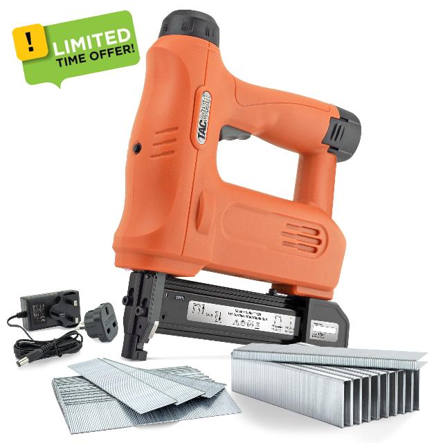 Tacwise 1700 Master Nailer 12V 191 Cordless Staple/Nail Gun with 1000 Staples and 2000 Nails