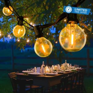 AVANLO 102FT Festoon Lights Outdoor with Plastic Bulbs