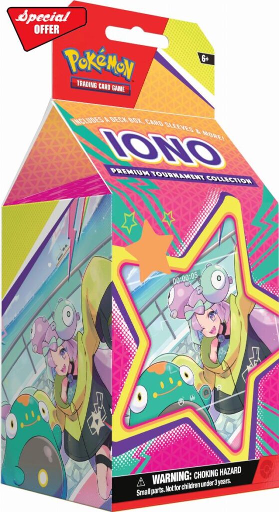 Pokémon TCG: Iono Premium Tournament Collection (1 Full-Art Foil Card