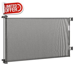 PawHut Retractable Stair Gate for Dogs