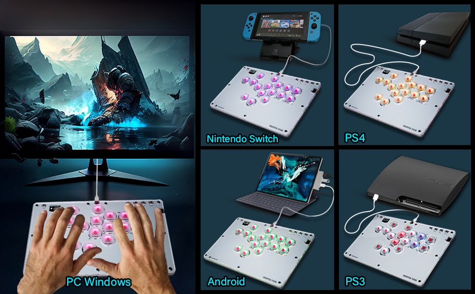 Arcade Fight Stick, Arcade Game Keyboard Fighting Box