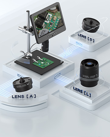Andonstar AD246 Digital Microscope with 7'' Screen, Coin Microscope for Error Coins Whole Coins, ...