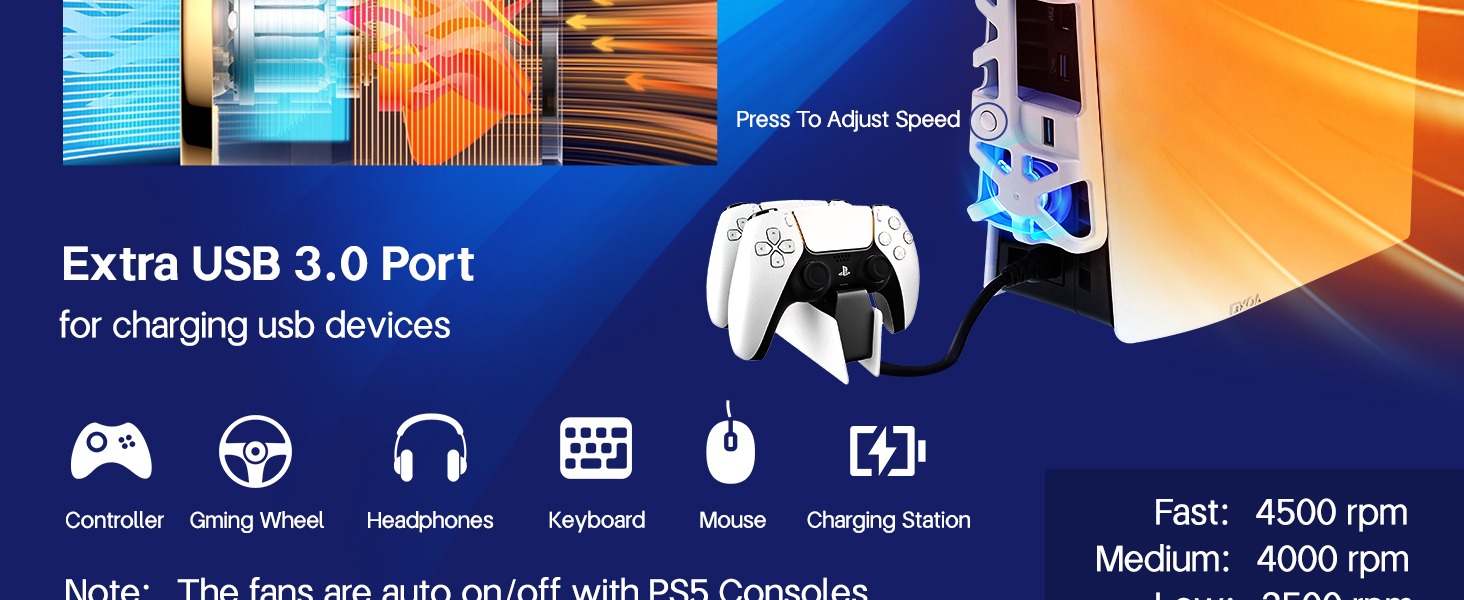 Cooling System for PS5 Slim