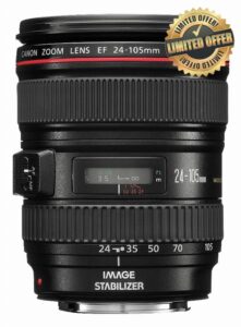 Canon 344B006 EF 24-105mm f/4.0 L IS USM Lens (Renewed)