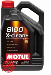 WOL 5W30 Fully Synthetic Engine Oil-Motul 8100 X-Clean+ DPF Car Lubricant 4T ACEA C3 106377 Cae Engine Oil (5 L)