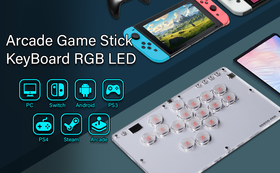 Arcade Fight Stick, Arcade Game Keyboard Fighting Box
