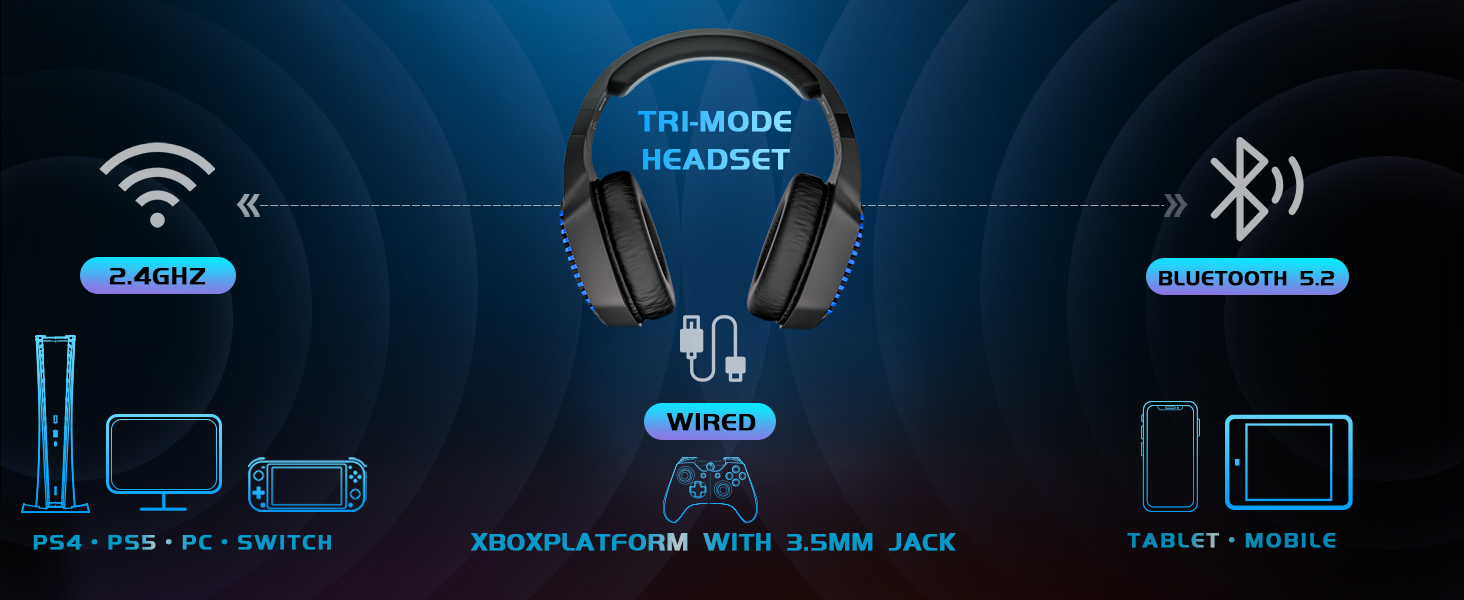 ps5 headset wireless ps4 headset with microphone gaming headset ps5