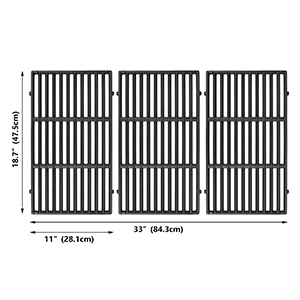 Cast iron cooking grate