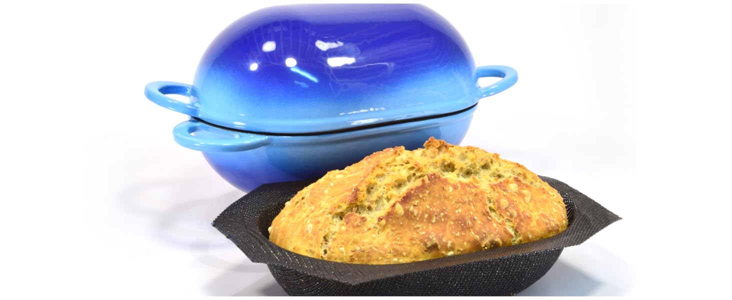 High quality cast iron with professional silicone liner for bread making