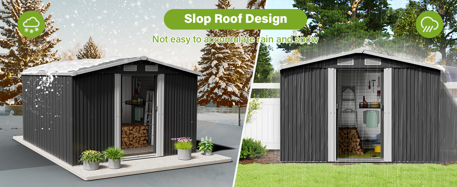 Lockable Garden Storage Shed