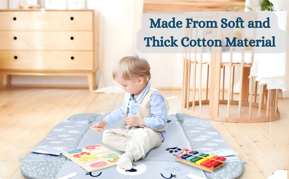 RLS 4-in-1 Multifunctional Baby play mat activity gym Super soft and comfortable