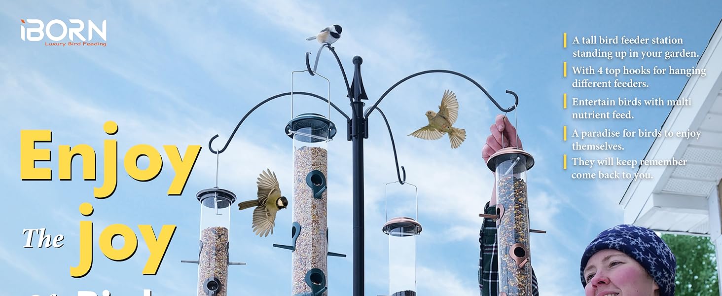 BIRD FEEDER POLE