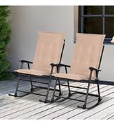 Outsunny Garden Bench Cushion 2 Seater Loveseat Seat Pad for Patio Swing Furniture for Indoor & O...