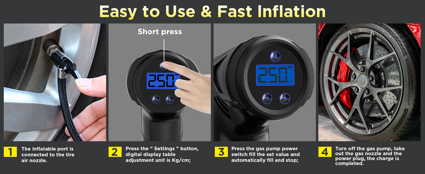 cordless tyre inflator