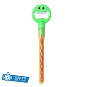 New Cute 32 Folding Face Bubbles Multiple Times Bubble Blowing Children's Outdoor Girl Toy 10ml Bubble Machine Stick Toy Face Bubbles Maker Garden Toys Party Bag Fillers for Kids