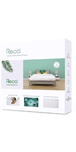 RECCI Waterproof Mattress Protector 135 x 190 cm