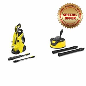 Kärcher K 4 Power Control high pressure washer: Intelligent app support - the right solution for heavier soiling & T 5 Patio Cleaner - Pressure Washer Accessory