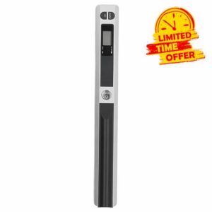 Portable Scanner Picture Receipts Photo Scanner A4 Document Books JPG PDF Format 900DPI Handheld Business Scanning Equipment (Silver)