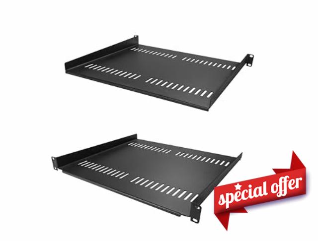 StarTech.com 2-Pack 1U Server Rack Shelf