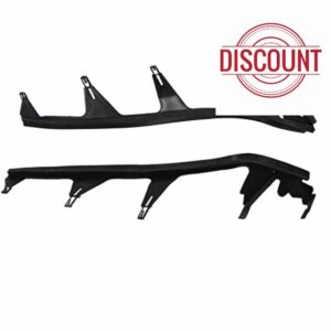 1 Pair Car Headlight Cover Gasket - 63128384490 Strong Sealing Black Rubber Flexible Replacement For 3 SERIES E46 Pre‑LCI