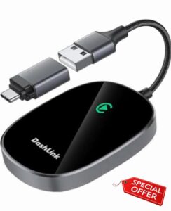 Wireless CarPlay Adapter | Plug & Play | Compact & Portable | Converts Wired to Wireless CarPlay | For Cars from 2015 & iPhone 6+ | 2024 Upgrade | CarPlay Wireless Adapter uk | Car Play Dongle