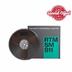 RTM Studio Master SM911 ¼ inch magnetic tape for audio recording -366m plastic reel -7 inch (18cm) diamete