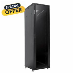 LMS DATA Network & Server Rack Enclosure with Mesh Door