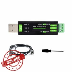 Industrial USB TO RS232/RS485 Isolated Converter With FT232RNL Chip Protective Adapter With 3 LED Light Communicatio