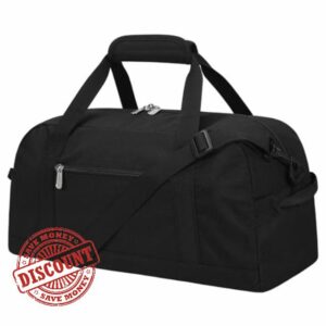 Small Gym Bag 18 inch Carry On Duffel Bag for Weekender Travel Sport-Black