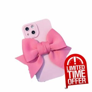 MdybF Iphone case Matte Silica Gel Phone Case For Phone 15 14 12 13 Pro Max 11 Cute 3d Bow Soft Camera Protective Cover-for Iphone 15promax-c