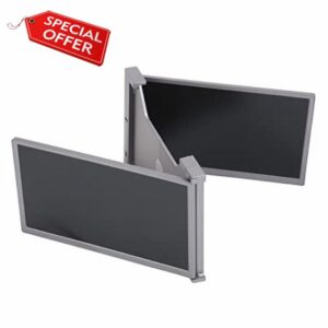 Yctze 15in FHD 1080P IPS Dual Extender Folding Screen - Portable Triple Monitor Extender for Laptop