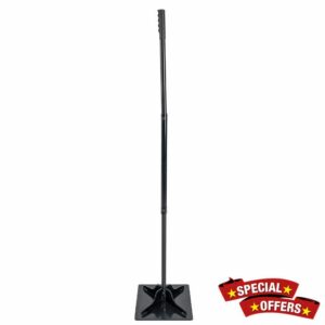 CStern Square Garden Masher Soil Compactor with Non-Slip Handle