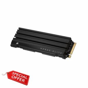 Corsair MP600 ELITE 1TB M.2 PCIe Gen4 x4 NVMe SSD with Included Heatsink – M.2 2280 – Up to 7