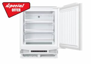 Hoover HUSE68EWKP Integrated Undercounter Freezer 95L Total Capacity
