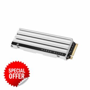 Corsair MP600 ELITE 1TB M.2 PCIe Gen4 x4 NVMe SSD – Optimised for PS5 – Included Heatsink – M.2 2280 – Up to 7