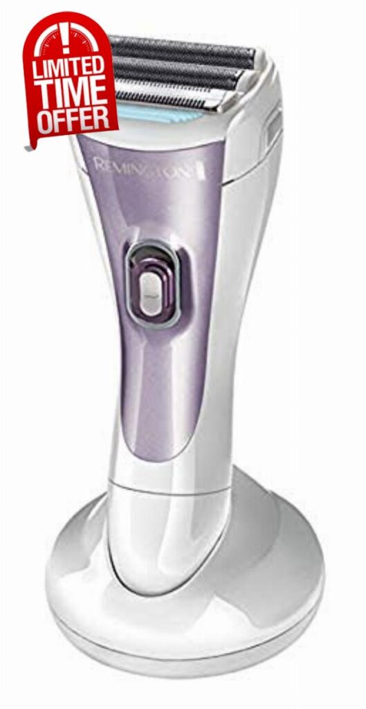 Remington Wet & Dry Showerproof Electric Cordless Lady Shaver for Women with Bikini Attachment