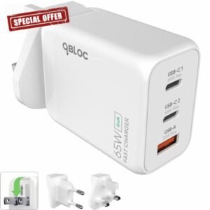 qBLOC 65W USB C Charger