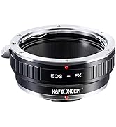 K&F Concept Lens Mount Adapter Compatible with NIK Mount Lens to Fujifilm FX Mount Camera Adapter...