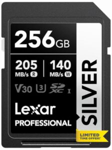 Lexar Professional SILVER SD Card 256GB