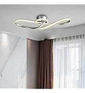 LQWELL Ceiling Light LED Ceiling Lamp, 33W 3000K Kitchen Lamp Modern Bedroom Lamp Aluminum Black...