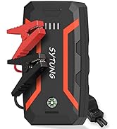 SYTUNG 4 in 1 Jump Starter & Tyre Inflator Power Pack, 2000A Car Battery Booster, 20000mAh Portab...