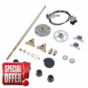 CHICIRIS 29in Go Kart Rear Live Axle Kit - High Strength Metal Brake Caliper Compression Tool