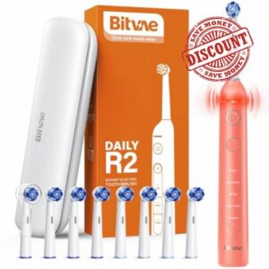Bitvae R2 Rotating Electric Toothbrush for Adults with 8 Brush Heads